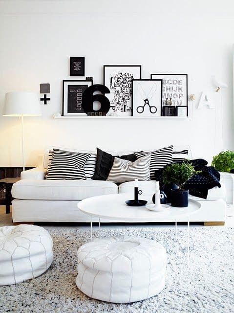 En blanco y negro: el dúo más elegante de la decoración — foto 1