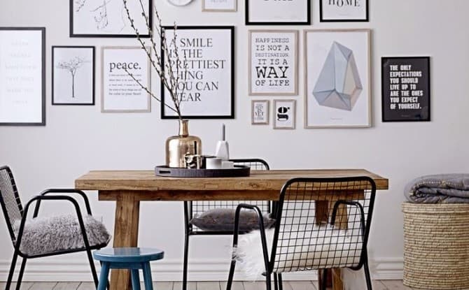 Composición de cuadros y fotos: el arte de colgar bien